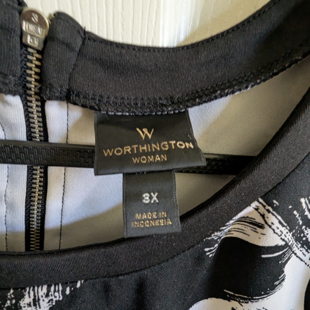 Worthington Plus Size Tank Top Blouse - Picture 3 of 3